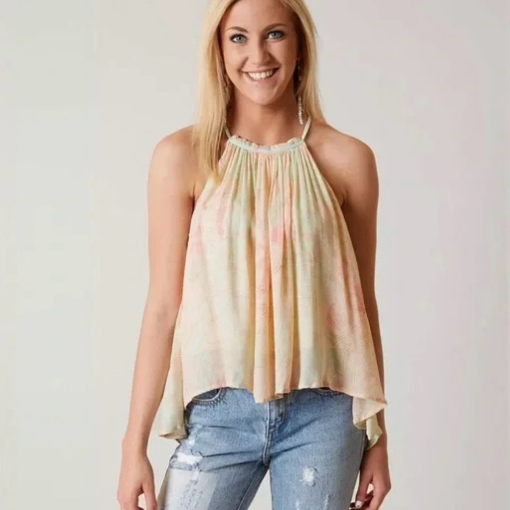 Free People Season In The Sun Tank Top in Ivory  Size Small